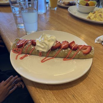 Mad Rooster Cafe - Kenosha - Half portion of the Strawberry Bliss Crepe. - Breakfast & Brunch Near Me - Kenosha, Wisconsin Mad Rooster Cafe - Kenosha - Half portion of the Strawberry Bliss Crepe. - Breakfast & Brunch Near Me - Kenosha, Wisconsin