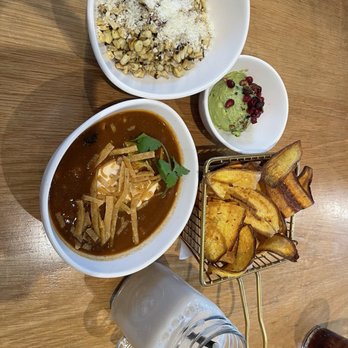 Tocaya Modern Mexican - STREET CORN HORCHATA CHIPS & GUACAMOLE - Mexican Near Me - Studio City, California