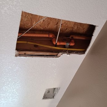 Amore Painting - Before ceiling drywall repair. And after drywall repair and whole ceiling paint. - Painters Near Me - Riverside, California Amore Painting - Before ceiling drywall repair. And after drywall repair and whole ceiling paint. - Painters Near Me - Riverside, California