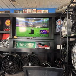 Big TV in the waiting room