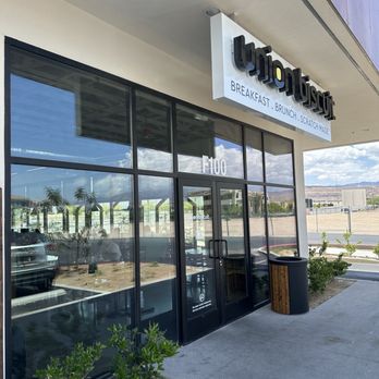 Union Biscuit - Entrance. On the corner of The Bend next to Mothership Coffee Roasters. - Breakfast & Brunch Near Me - Las Vegas, Nevada Union Biscuit - Entrance. On the corner of The Bend next to Mothership Coffee Roasters. - Breakfast & Brunch Near Me - Las Vegas, Nevada