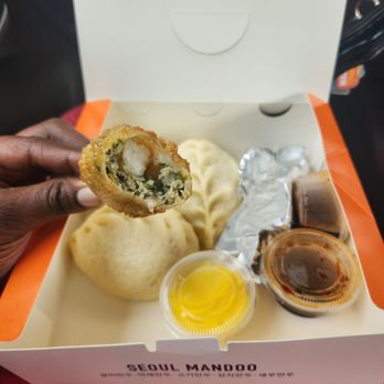 Seoul ManDoo - Giant shrimp mandoo. - Korean Near Me - Aurora, Colorado