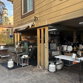 Mariscos El Chito - Kitchen (in their garage!) - Seafood Near Me - Los Angeles, California Mariscos El Chito - Kitchen (in their garage!) - Seafood Near Me - Los Angeles, California