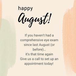 Nelson Eye Care Group - Give us a call to set up your summer appointment!