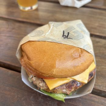 Gotts Roadside - Regular cheeseburger with turkey patty - Burgers Near Me - Napa, California Gotts Roadside - Regular cheeseburger with turkey patty - Burgers Near Me - Napa, California