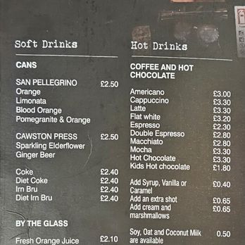 Cheese & Tomatin - Drink menu - Pizza Near Me - Inverness, HLD