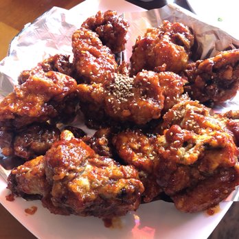 Rainpia - Spicy Fried Chicken (spice level: 3 of 4) - Korean Near Me - Ellicott City, Maryland