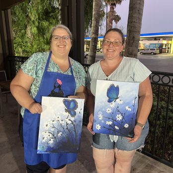 LiaNardo Mobile Paint and Sip - My friend and I with our pictures! - Paint & Sip Near Me LiaNardo Mobile Paint and Sip - My friend and I with our pictures! - Paint & Sip Near Me