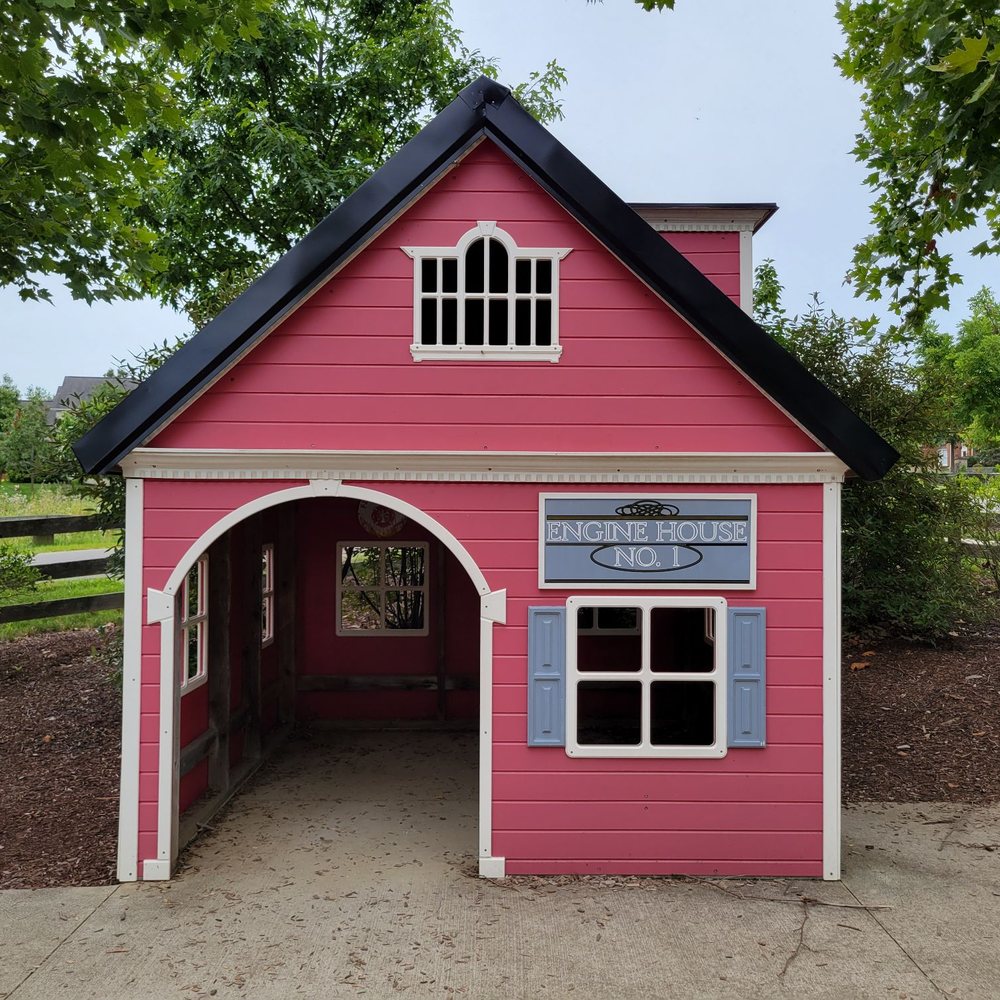 Amberleigh Park - One of three little buildings in the play village - Parks Near Me - Dublin, Ohio Amberleigh Park - One of three little buildings in the play village - Parks Near Me - Dublin, Ohio