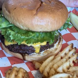 Miranda’s Bakery Bar n Grill - Cheeseburger and waffle fries