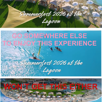 Lagoonfest - the beautiful experience shown on website.  I added all the words because these areas were all closed - Water Parks Near Me - Texas City, Texas
