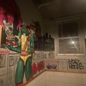 MB Ramen - Ninja turtle art in restroom - Ramen Near Me - Huntington, New York MB Ramen - Ninja turtle art in restroom - Ramen Near Me - Huntington, New York