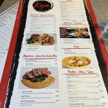 KoJa Sushi - The menu - Sushi Bars Near Me - Taylor, Michigan