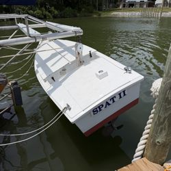 Deltaville Maritime Museum & Holly Point Nature Park - Spat is the name of young oysters. Cute on the back of the oyster boat (skipjack)