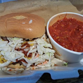 Daddy D’s BBQ - A tomato filled tasteless Brunswick stew. - Barbeque Near Me - Benson, North Carolina