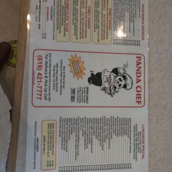 Panda Chef - Menu!!