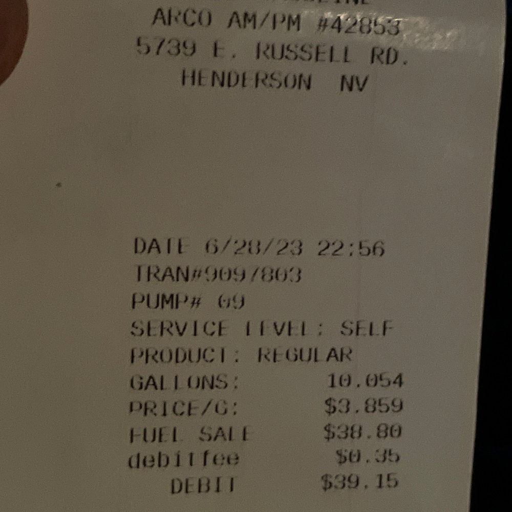 The gas we paid for