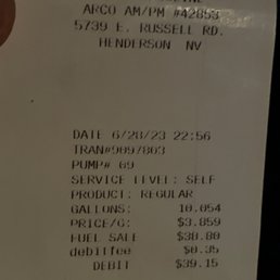 The gas we paid for