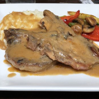 Sage Bistro - This pork chop is so tender you can cut it with a spoon. - American Near Me - Alhambra, California Sage Bistro - This pork chop is so tender you can cut it with a spoon. - American Near Me - Alhambra, California