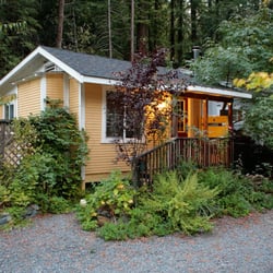 Raymond's Bakery - Gravenstein Cottage at Dusk in the Redwoods