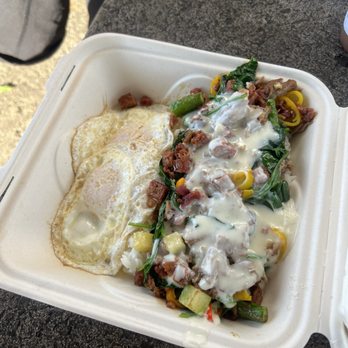 Anuenue Cafe - Surfer bowl!! SO good, shared this with a friend and it was just right because the rice on the bottom was filling! 10/10 recommend - Cafes Near Me - Koloa, Hawaii Anuenue Cafe - Surfer bowl!! SO good, shared this with a friend and it was just right because the rice on the bottom was filling! 10/10 recommend - Cafes Near Me - Koloa, Hawaii