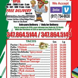 Tacos El Brother 2 - Menu