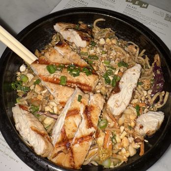 Anthem - Nam Nom Noodle Salad** with Grilled Lemongrass Chicken - American Near Me - Austin, Texas Anthem - Nam Nom Noodle Salad** with Grilled Lemongrass Chicken - American Near Me - Austin, Texas
