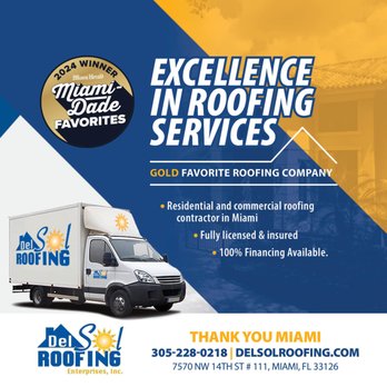 Del Sol Roofing - call for a roofing service - Roofing Near Me - Miami, Florida Del Sol Roofing - call for a roofing service - Roofing Near Me - Miami, Florida