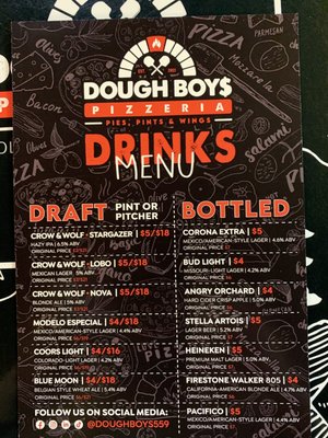 Menu photo 2 Dough Boys Pizzeria Clovis, CA Menu photo 2 Dough Boys Pizzeria Clovis, CA