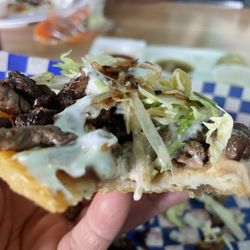 La Pasadita Taco Shop - Carne Asada Sope. Thin & Crispy on the outside, fluffy & chewy on the inside. So Good!