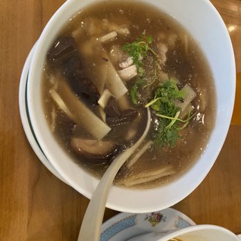 Pailin Thai Cuisine - Fish maw soup with Chinese mushrooms and Spicy Bamboo Shoot. - Thai Near Me - Los Angeles, California Pailin Thai Cuisine - Fish maw soup with Chinese mushrooms and Spicy Bamboo Shoot. - Thai Near Me - Los Angeles, California