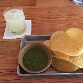 Bartaco - Some chips and salsa and a margarita while I wait for my to go order - Mexican Near Me - Stamford, Connecticut