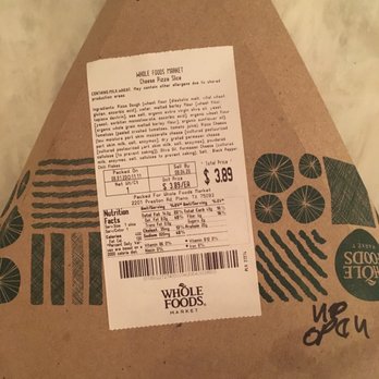 Whole Foods Market - Yikes... $3.98 for a slice of cheese pizza? - Grocery Near Me - Plano, Texas Whole Foods Market - Yikes... $3.98 for a slice of cheese pizza? - Grocery Near Me - Plano, Texas