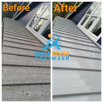 Wolf Sense Softwash - It's always a good day when cleaning metal roofs. Even better when the customer is ecstatic with everything. - Pressure Washers Near Me Wolf Sense Softwash - It's always a good day when cleaning metal roofs. Even better when the customer is ecstatic with everything. - Pressure Washers Near Me