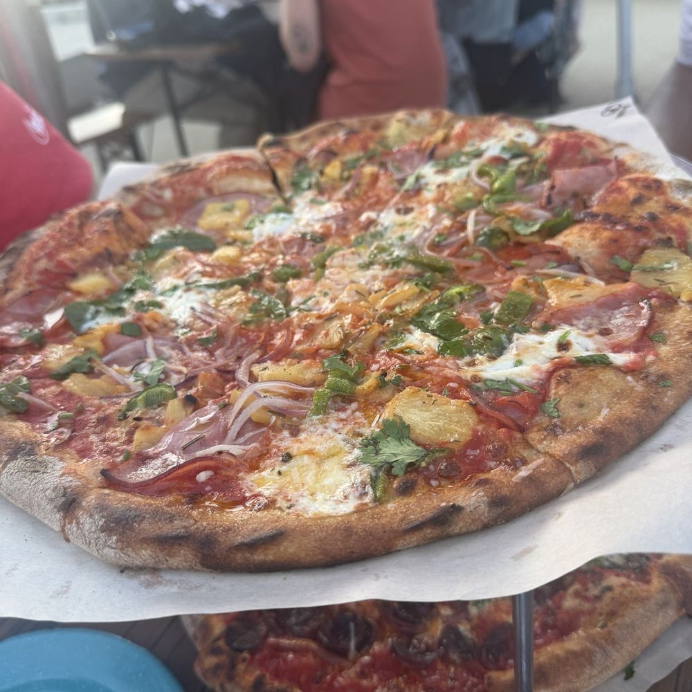 The Junction - Pizza Hawaii- pineapple, ham, jalapeño - Beer Gardens Near Me - Mill Valley, California The Junction - Pizza Hawaii- pineapple, ham, jalapeño - Beer Gardens Near Me - Mill Valley, California