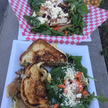 The Black Kettle - Patty melt, grilled mushrooms, caramelized onions and cheese goodness! Black Kettle salad with turkey!! - Food Trucks Near Me The Black Kettle - Patty melt, grilled mushrooms, caramelized onions and cheese goodness! Black Kettle salad with turkey!! - Food Trucks Near Me