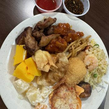 Beijing Buffet - So good! Teriyaki chicken, Rice, Imitation, mango jello, fried shrimp, gyoza, ambrosia, so good!!! - Chinese Near Me - Ventura, California Beijing Buffet - So good! Teriyaki chicken, Rice, Imitation, mango jello, fried shrimp, gyoza, ambrosia, so good!!! - Chinese Near Me - Ventura, California