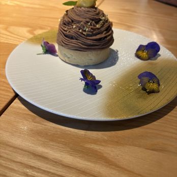 Ise-Shima Restaurant - Mont Blanc dessert. Subtly sweet and chestnut flavor. Highly recommend! - Japanese Near Me - Torrance, California