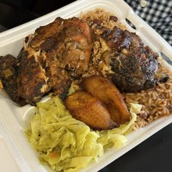 m&k jamaican - Jerk chicken plate