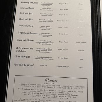 Ladies and Gentlemen - Menu - Cocktail Bars Near Me - Pasadena, California Ladies and Gentlemen - Menu - Cocktail Bars Near Me - Pasadena, California