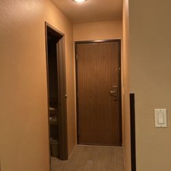 Quality Inn - The dead bolted second entrance next to the second bathroom (aka panic room)