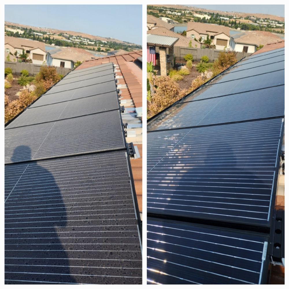 Slide of El Dorado Hills Gutter and Solar Panel Cleaning