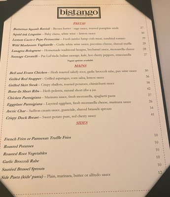 Menu photo 4 Bistango New York, NY