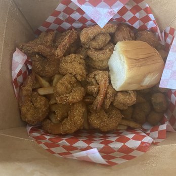Catdaddy's Famous Fried Fish - Shrimp basket with fries and okra - Seafood Near Me