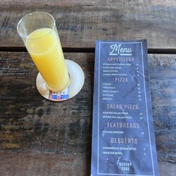 Westby Edge Brewing - Mimosa and menu