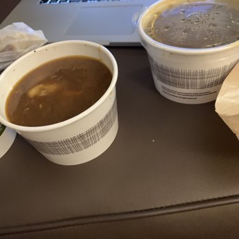 Panera Bread - Two onion soups - Soup Near Me - Foster City, California Panera Bread - Two onion soups - Soup Near Me - Foster City, California