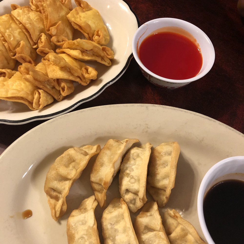 Chicken Pot Sticker and Crab Puff Chicken Pot Sticker and Crab Puff