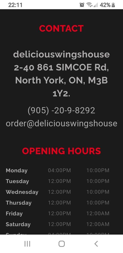 Delicious Wings House Logo