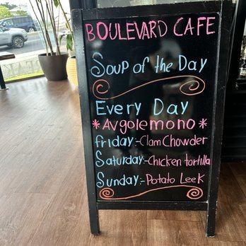 Boulevard Cafe - Soup of the day menu - New American Near Me - Daly City, California Boulevard Cafe - Soup of the day menu - New American Near Me - Daly City, California