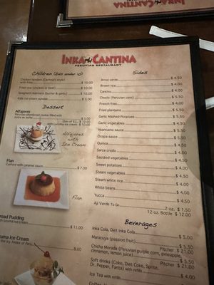 Menu photo 2 Inka Cantina Fountain Valley, CA